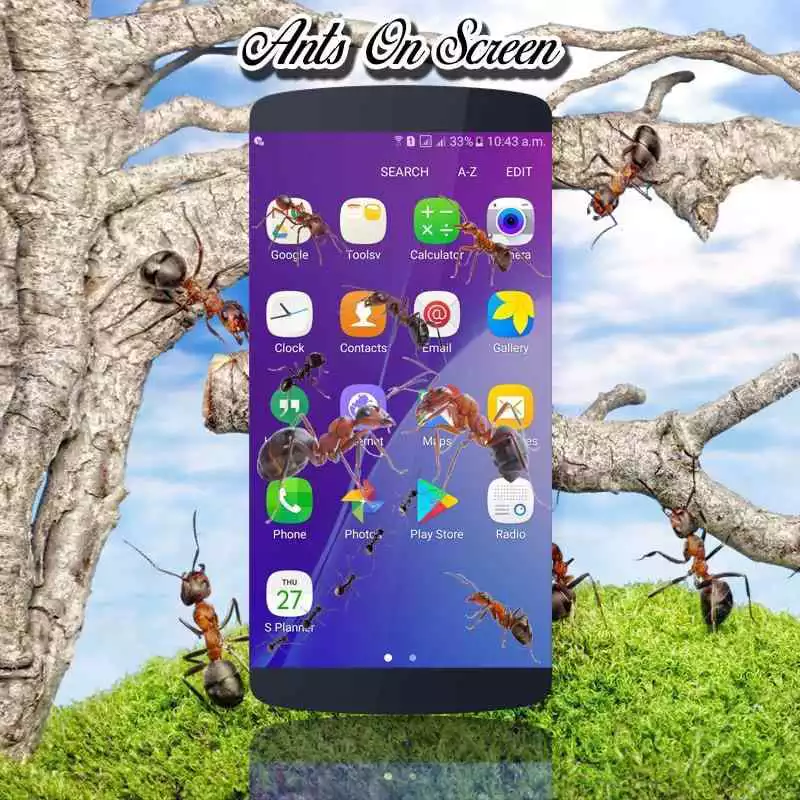 Play Ants on screen | Prank app